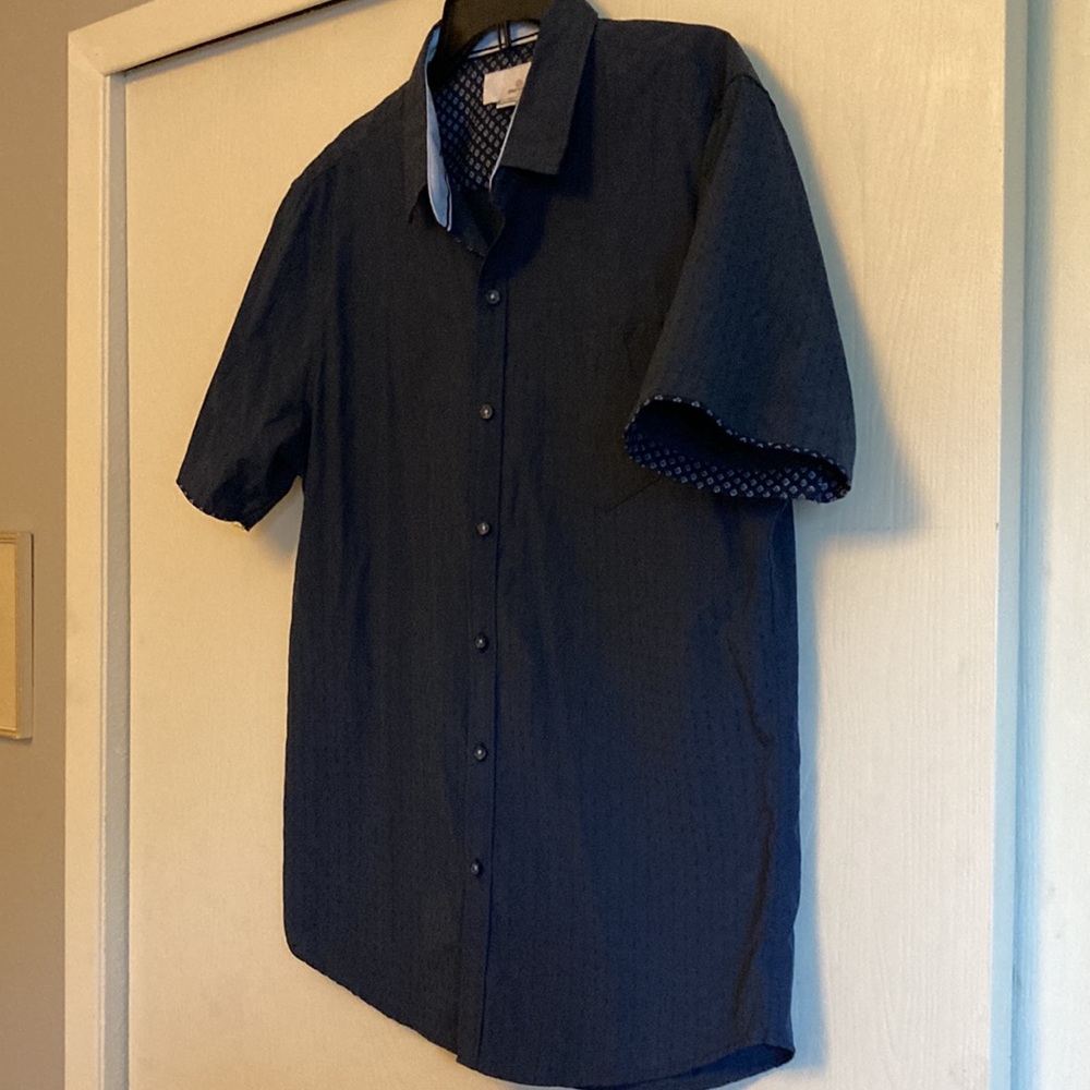 High quality navy blue shirt worn only once